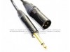 Cable Canare TS 1/4 (6.3 mm) a XLR Macho Neutrik en oro grado estudio de 60 m